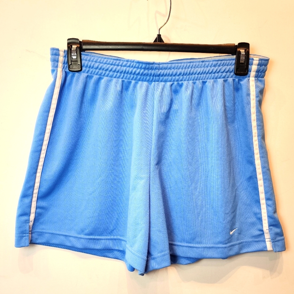 Vintage Y2K Nike Shorts Tennis Workout Retro Sports Blue‎ Elasticized Size 16/18
